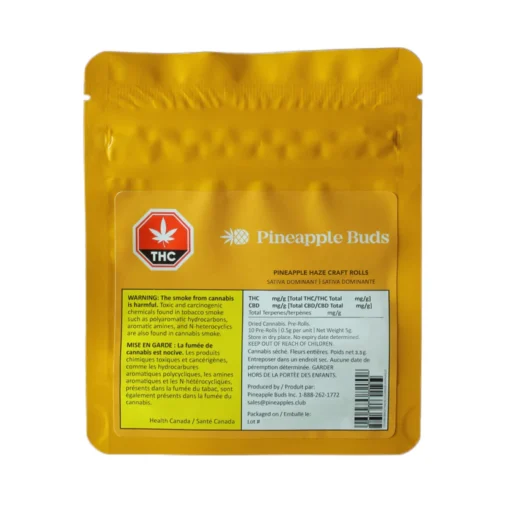 PINEAPPLE HAZE CRAFT ROLLS (SILVER HAZE) - Image 2
