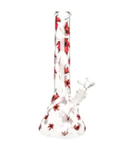 15″ PLAID MAPLE LEAF BEAKER WTR PIPE-FALL SEASONAL