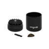 MINI (55MM) 5 PIECE FLOWER TEETH GRINDER – BLACK