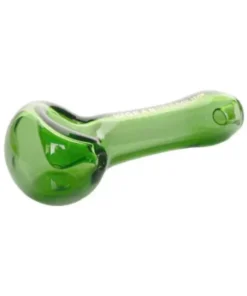 3.75″ GREEN HAND PIPE W/ASH CATCHER MOUTHPIECE